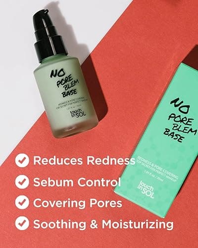 TOUCH IN SOL Icy Sherbet Primer + Redness Correcting Base Set - Silicone Free Pore Minimizing Primer - Tone Neutralizing before Foundation, 1.01 + 1.01 fl.oz. - Base & Primer thumbnail 5