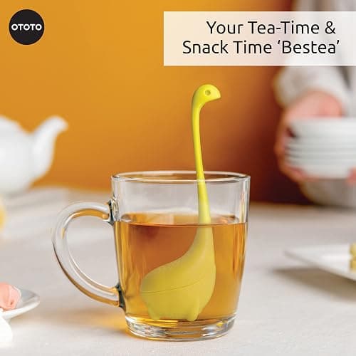 OTOTO Cute Tea Infuser - Loose Leaf Tea Steeper, Tea Accessories, Tea Diffusers for Loose Leaf Tea, Tea Strainers, Cute Gifts, Tea Gift Set, Kitchen Gifts, Cooking Gadgets thumbnail 5