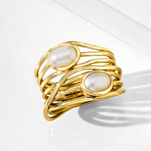 Ross-Simons Gemstone Highway Ring in 18kt Gold Over Sterling thumbnail 4