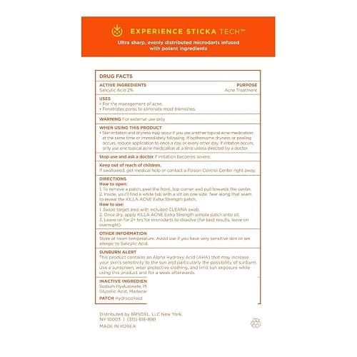 ZitSticka KILLA Extra Strength Patches for Face - Medical Grade Acne Patch - Fast Acting Advanced Microdart Patch for Early-Stage Zits - Starts Working Within 2 Hours - 4 Count thumbnail 9