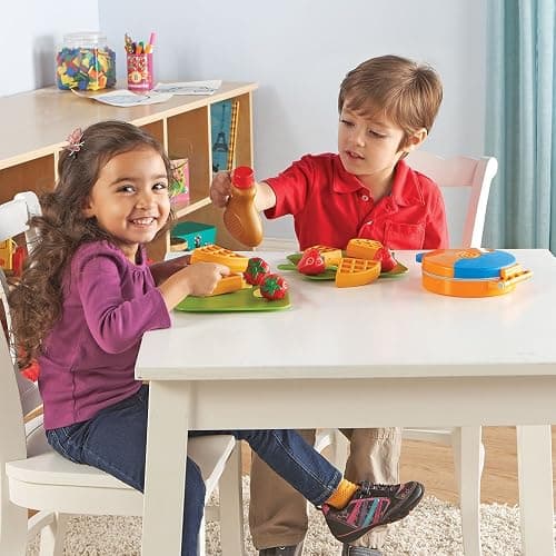Learning Resources New Sprouts Waffle Time - Breakfast Pretend Play Food Kitchen Toys, Montessori Educational Game, Fine Motor Skills, Gifts for Boys and Girls thumbnail 2