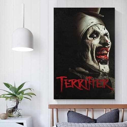 KONEO Terrifier Movie Poster Canvas Poster Wall Art Decor Print Picture Paintings for Living Room Bedroom Decoration Unframe:24x36inch(60x90cm) thumbnail 5