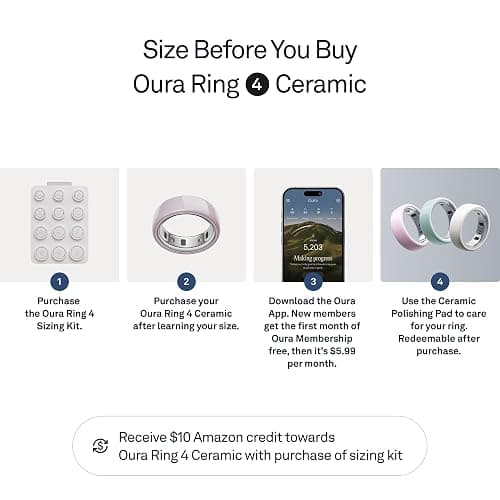 Oura Ring 4 Ceramic - Petal - Size 8 - Size Before You Buy thumbnail 3