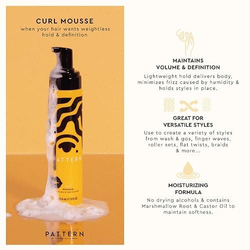 PATTERN Beauty by Tracee Ellis Ross Curl Mousse 8 fl oz- Volume and Hold for Curly Hair 3a-4c thumbnail 5