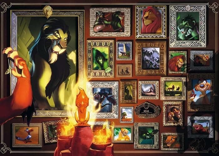 Ravensburger Disney Villainous: Scar 1000 Piece Jigsaw Puzzle for Adults - 16524 - Every Piece is Unique, Softclick Technology Means Pieces Fit Together Perfectly - Image 1