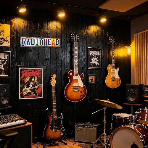 Vintage Wall Decoration Radiohead Rock Music Country Band Street Sign Bar Metal tin Sign Poster thumbnail 5