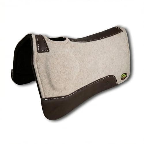 Southwestern Equine OrthoRide Made in USA Premium All Wool Build up, Saddle Pad Western, Classic Contour Saddle Pad, Ortho Pad Horse Saddle Pad, Saddle Blanket, 30x30 & 31x32 - Image 1