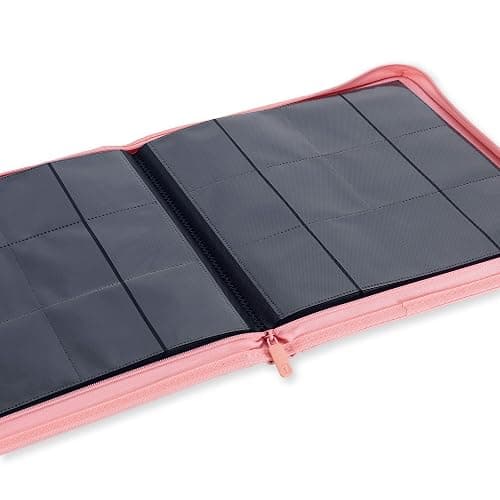 Vault X 12 Pocket Trading Card Zip Binder, 480 cards, Premium Exo-Tec Album Material, 20 Side-Loading Pages, Folder for Collectible Card Games, Sports, TCG (Pink) thumbnail 7