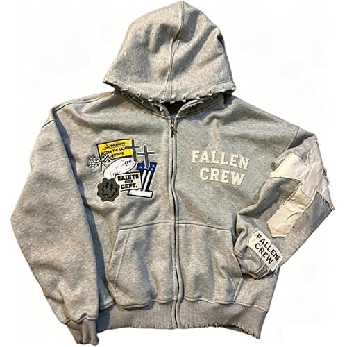 RICHTRUE Y2k Zip Up Hoodie Men Women Oversized Graphic Hoodies Vintage Goth Sweatshirt 2000s Hip Hop Streetwear Jacket thumbnail 4
