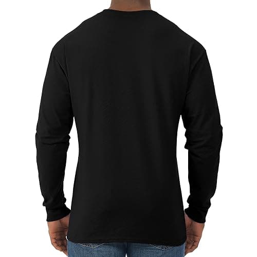 Jerzees Mens Dri-Power Cotton Blend Long Sleeve Tees, Moisture Wicking, Odor Protection, UPF 30+, Sizes S-3x thumbnail 4