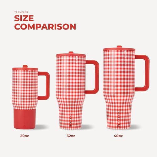 HydroJug Traveler 32oz, Insulated Tumbler with Handle & Straw, Summer Picnic thumbnail 6