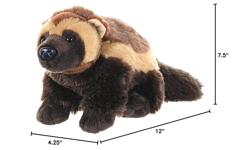 Wild Republic Wolverine Plush, Stuffed Animal, Plush Toy, Gifts for Kids, Cuddlekins 12 Inches, Multicolor thumbnail 3