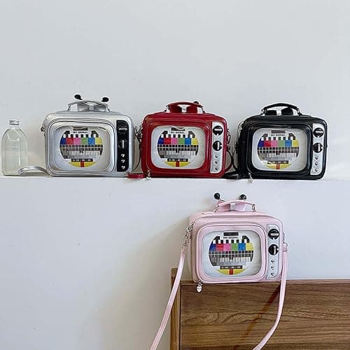 itabag Retro Television Shoulder Bag Clear Windows Anime Display Crossbody Bag for women anime pins display thumbnail 6