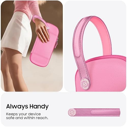 FINTIE Ultra Slim Protective Carrying Case for Nintendo Switch 2 (2025) | Anti-Crush Joy-Con Protection, 10 Game Card Slots, Amiibo Cards Storage Bag, Travel & Everyday Essential, Pink thumbnail 8