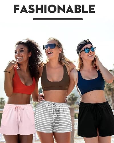 Chuarry 6 Pack Women Pajama Short Soft Comfy Lounge Short Sleep Shorts Bottom with Pockets thumbnail 3