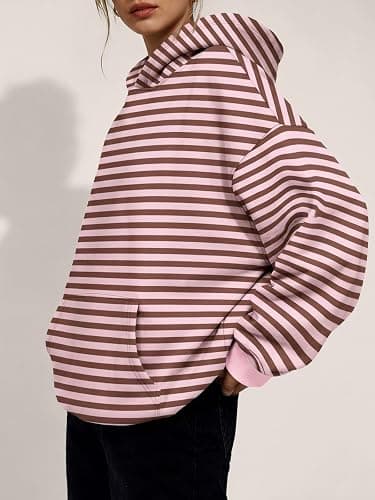Trendy Queen Women Oversized Hoodies Fall Outfits | Gentle Skin Feel, Aesthetic Drop Shoulder, Large Kangaroo Pocket, Seamless Daily Outfit Match thumbnail 3