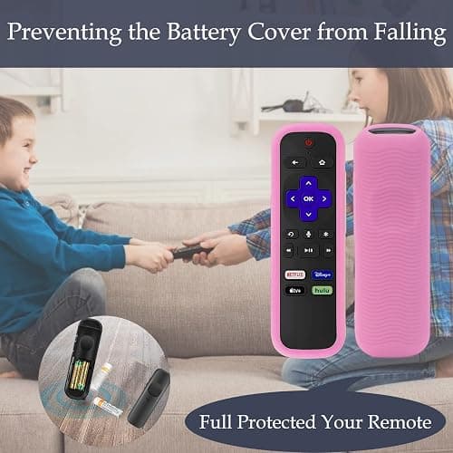 Gavyqier Silicone Protective Controller Cover fits for Roku TV Voice Remote | Element Roku | Westinghouse Roku TV Controller Cover,Glow in The Dark thumbnail 6