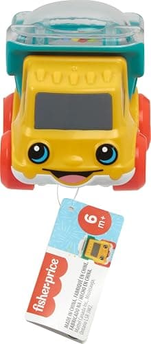 Fisher-Price Baby Toy Poppity Pop Dump Truck Push-Along Vehicle with Fine Motor Activities for Infants Ages 6+ Months thumbnail 6