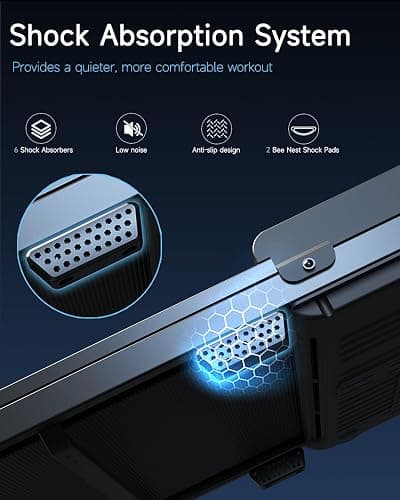 Walking Pad Treadmill for Home - Under Desk Treadmills Mini Portable Walking Running Machine Slim Compact Motorized Electric Treadmill with Adjustable Speed Remote thumbnail 3
