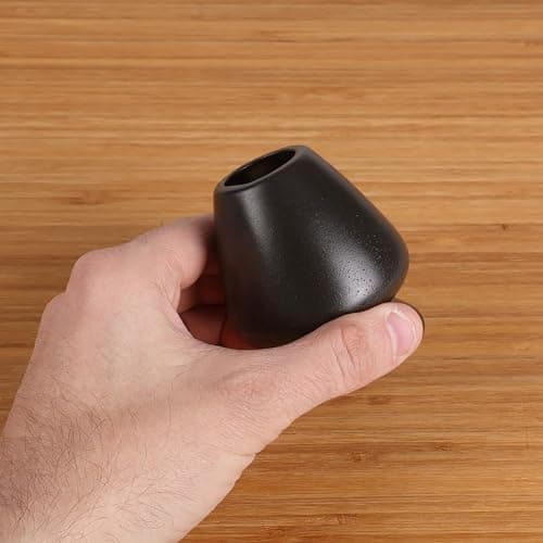 Matcha Tea Bamboo Whisk And Ceramic Rest 2 Piece Set - Black Holder thumbnail 8