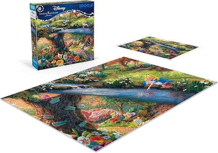 Ceaco - Disney - Thomas Kinkade - Alice in Wonderland - 1000 Piece Jigsaw Puzzle thumbnail 4