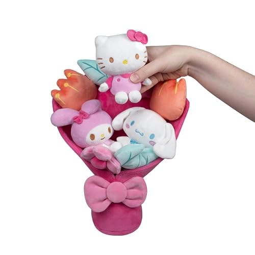 Jazwares Hello Kitty and Friends - 12-inch Plush Special Occasion Bouquet - 9 Plush - Officially Licensed Hello Kitty and Friends Product Ages 6+ thumbnail 4