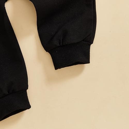 Sejardin Toddler Baby Boy Clothes Cute Fall Winter Outfit 6 12 18 24M 3T Letter Long Sleeve Sweatshirts and Jogger Pants Set thumbnail 7