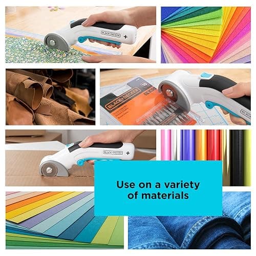 BLACK+DECKER 4V MAX Cordless Fabric & Craft Cutter Rotary Tool, USB Rechargeable (BCRC115FF) thumbnail 4