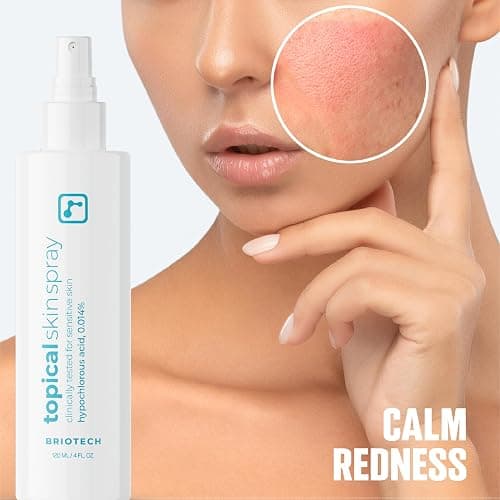 BRIOTECH Topical Skin Spray, Hypochlorous Acid Spray for Sensitive Skin, HOCl Facial Mist, Full Body Support Against Irritation, Calm Redness, Soothe Foot & Scalp, 8 oz (1 Pack) - 8 Ounce (Pack of 1) thumbnail 6