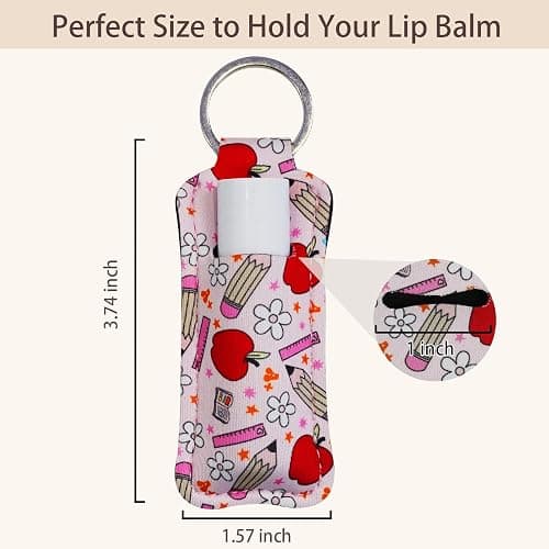 Haevola Cute Chapstick Holder Keychain for Women – Lip Balm & Lip Gloss Holder Keychain Accessories Gift, Purse Charm Clip thumbnail 6