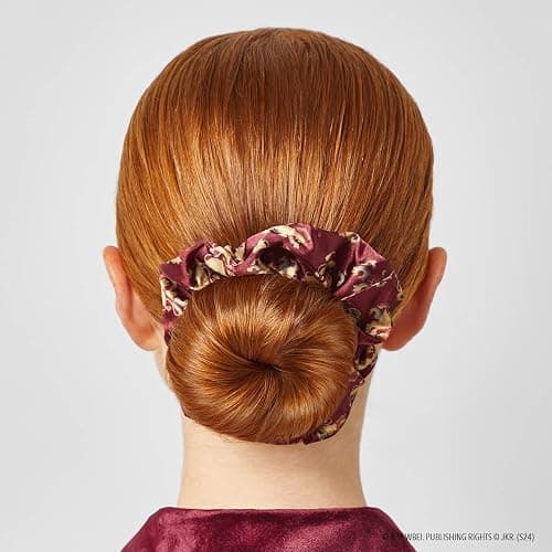 Harry Potter x Kitsch Satin Scrunchies - Softer Than Silk, Damage Free Hair Ties for Girls and Women, Featuring All House Crests - Hair Accessories for All Hair Types, Ideal for Daily Use - Set of 4 - 4 Count (Pack of 1) - Multicolored thumbnail 6