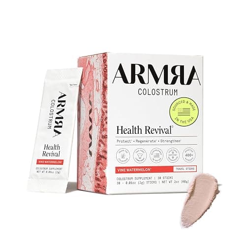 ARMRA Colostrum Powder | Vine Watermelon | Gut Health & Bloating | Skin & Hair | Immunity | Keto, Gluten & Fat-Free | 30 Servings - Image 1