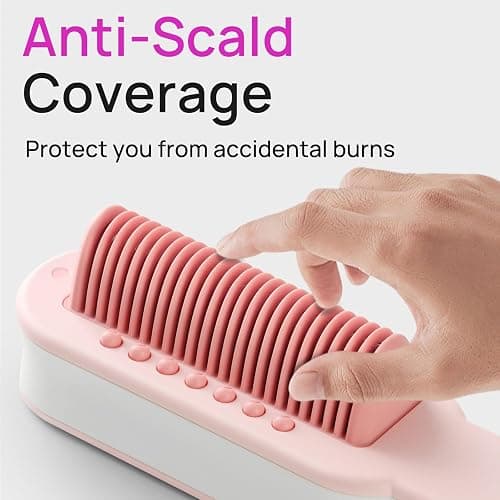 Aniekin 3 in 1 Steam Hair Straightener Brush, 4 Temp Settings & Steam Reduces Damage, Nourishes Hair, and Expedites Straightening, Dual Voltage, Professional Styling Tools thumbnail 6
