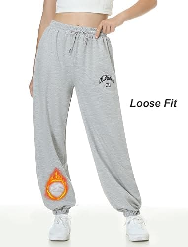 EXARUS 3 Pack Girls Sweatpants Joggers Teen Sweat Pants Cute Baggy Tween Trendy Clothes Preppy with Pockets thumbnail 3