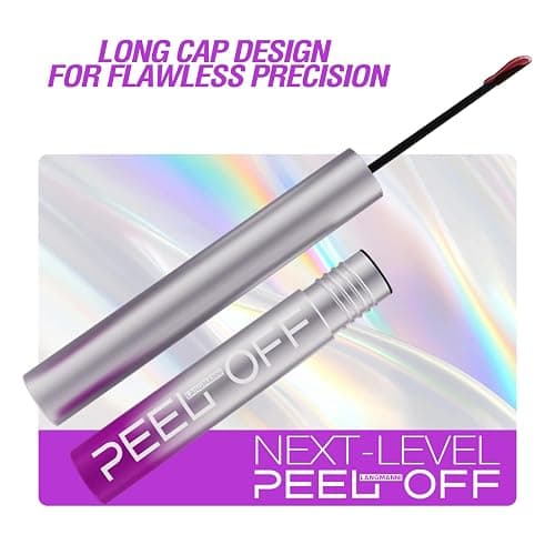 LANGMANNI 6Pcs Peel Off Lip Liner Set,Lip Stain Peel Off,Long-Lasting Waterproof & Smudge-Proof Matte Lip Liners With Ergonomic Handle & Precision Brush,Makeup Gift for Girls (6 Colors Set) thumbnail 2