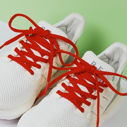 Stepace [2 Pairs Half Round Shoe Laces for Sneakers 76cm - 182cm Length 22 Color Shoelaces thumbnail 2