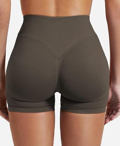 VOYJOY Women Workout Impact Shorts 2.5"/ 3.6"/ 4.5"/ 6" Scrunch Butt Lifting Gym Seamless Booty Biker Shorts thumbnail 6