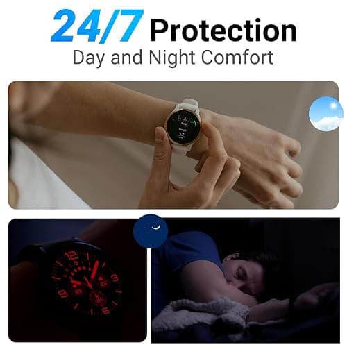 Arsolo Nickel Metal Allergy Back Protector for Samsung Galaxy Watch 7/6/5/4/3/Active2 [40/41/44/45mm], Classic 6, 5 Pro, Classic 4, Prevent Rash, Contact Dermatitis, Sensor Protector - 5 Pack thumbnail 4