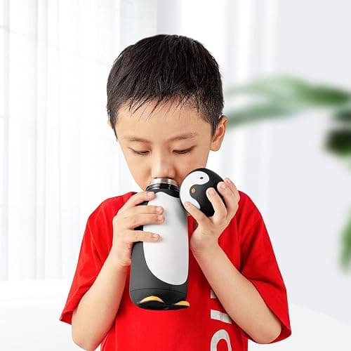 TOMLFF Penguin Stainless Steel Vacuum Insulated Tumblers Travel Mug Tea Water Bottle Coffee Thermal Flask thumbnail 6