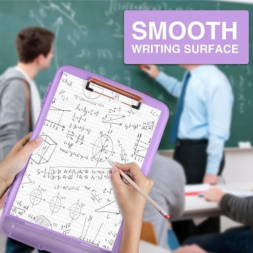 Sooez Clipboard with Storage, High Capacity Nursing Clipboard with Pen Holder, Clip Boards 8.5x11 with Storage, Low-Profile Clip, Lightweight Plastic Clipboard for Teachers, Lawers, Office Workers thumbnail 6