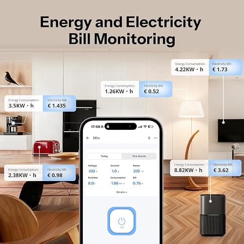 SONOFF S61s Smart Steckdosen 16A/3840W – Fernsteuerung & Sprachsteuerung für ein sichereres und smarteres Leben | Energieüberwachung & Zeitschaltuhr | Matter-kompatibel mit Alexa, Google und HomeKit thumbnail 7