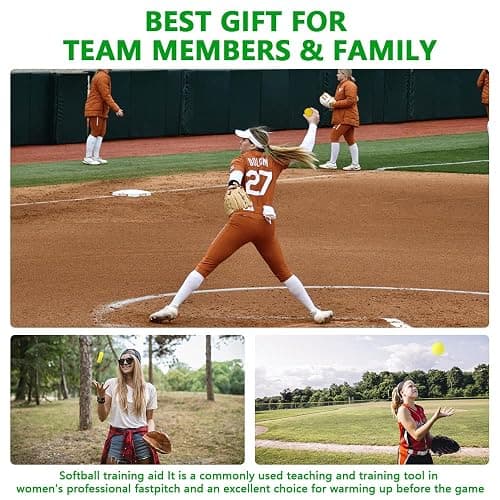 Mogseek Spin Right Softball Spinner Fastpitch, 12Inches Softball Training Equipment for Pitcher Overhand Thrower Training Aid Equipment for Sports Practice Softballs & Top Collegiate Program thumbnail 4