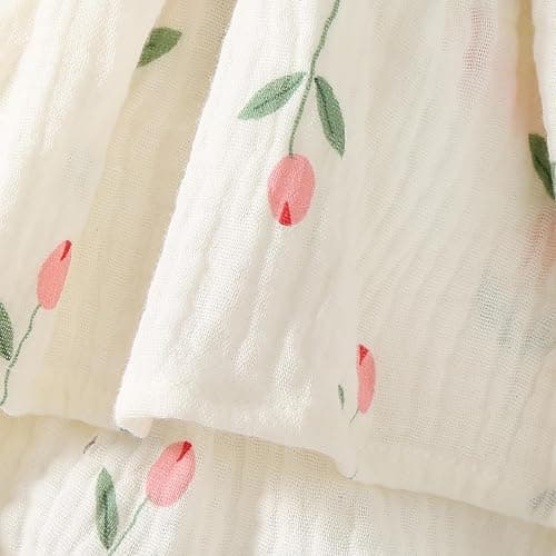 Mubineo Baby Girl Clothes Summer Dress Cotton Linen Romper Sleeveless Smocked Rompers Sun Dress Hat Skirt Boho Outfits thumbnail 7