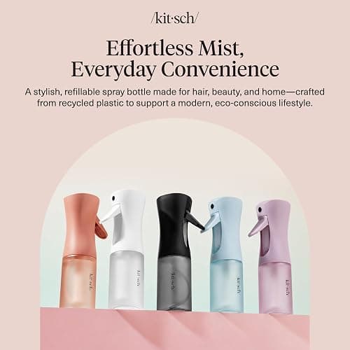 Kitsch Continuous Spray Bottle for Hair – Terracotta, 150ml | Fine Mister Spray Bottle & Water Spray Bottle – Recycled Hair Spray Bottle – Spray Bottles for Cleaning, Styling, & More thumbnail 8