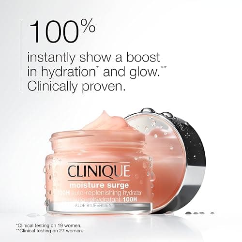Clinique Moisture Surge 100H Auto-Replenishing Hydrator Oil Free Face Moisturizer | With Hyaluronic Acid, Aloe Bioferment and Vitamins C + E | For All Skin Types | Hydrating + Moisturizing thumbnail 2