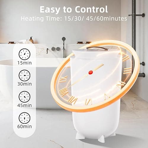 Landeagle Towel Warmers, Hot Towel Warmers for Bathroom with Aroma Tray, 35L Luxury Towel Warmer Bucket with Auto Shut Off, Built-in Timer for 15-60 Minutes, Fit for Towels, Bathrobes, Blankets(35L) thumbnail 6