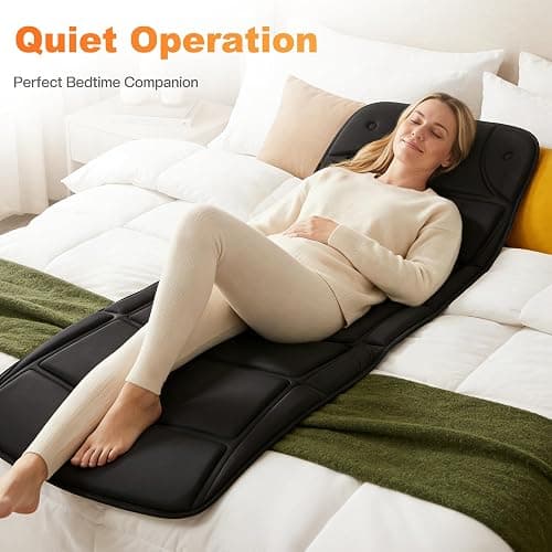 CILI Full Body Massage Mat with Heat, Vibration Back Massage Pad, Full Body Massager for Bed Chair Sofa, Massage Mattress Pad thumbnail 7