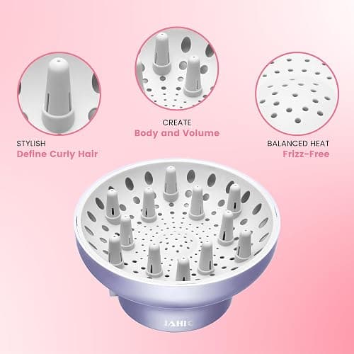 GIHALI Universal Hair Diffuser “Super Sturdy” 1.7 Inch to 2.6 Inch for Natural Curly and Wavy Hair, Hair Dryer Attachment (Rose Gold) thumbnail 4