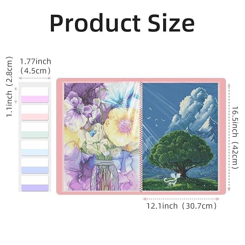 A3 Diamond Painting Storage Book, 60 Views Art Portfolio Presentations Folder with 30 Pages Protectors, 17.3x12.8in thumbnail 6