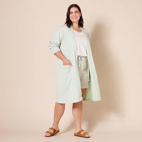 Amazon Essentials Women's Lightweight Waffle Mid-Length Robe (Available in Plus Size) thumbnail 8